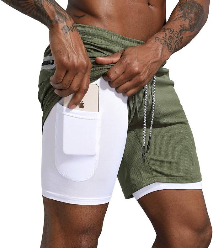 Mens Leidowei 2 in 1 Shorts - Comfort and Style